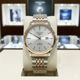 LONGNS DUAL TONE METAL STRAP WATCH